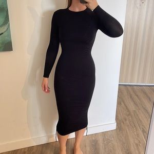Jluxlabel Ruched Black dress